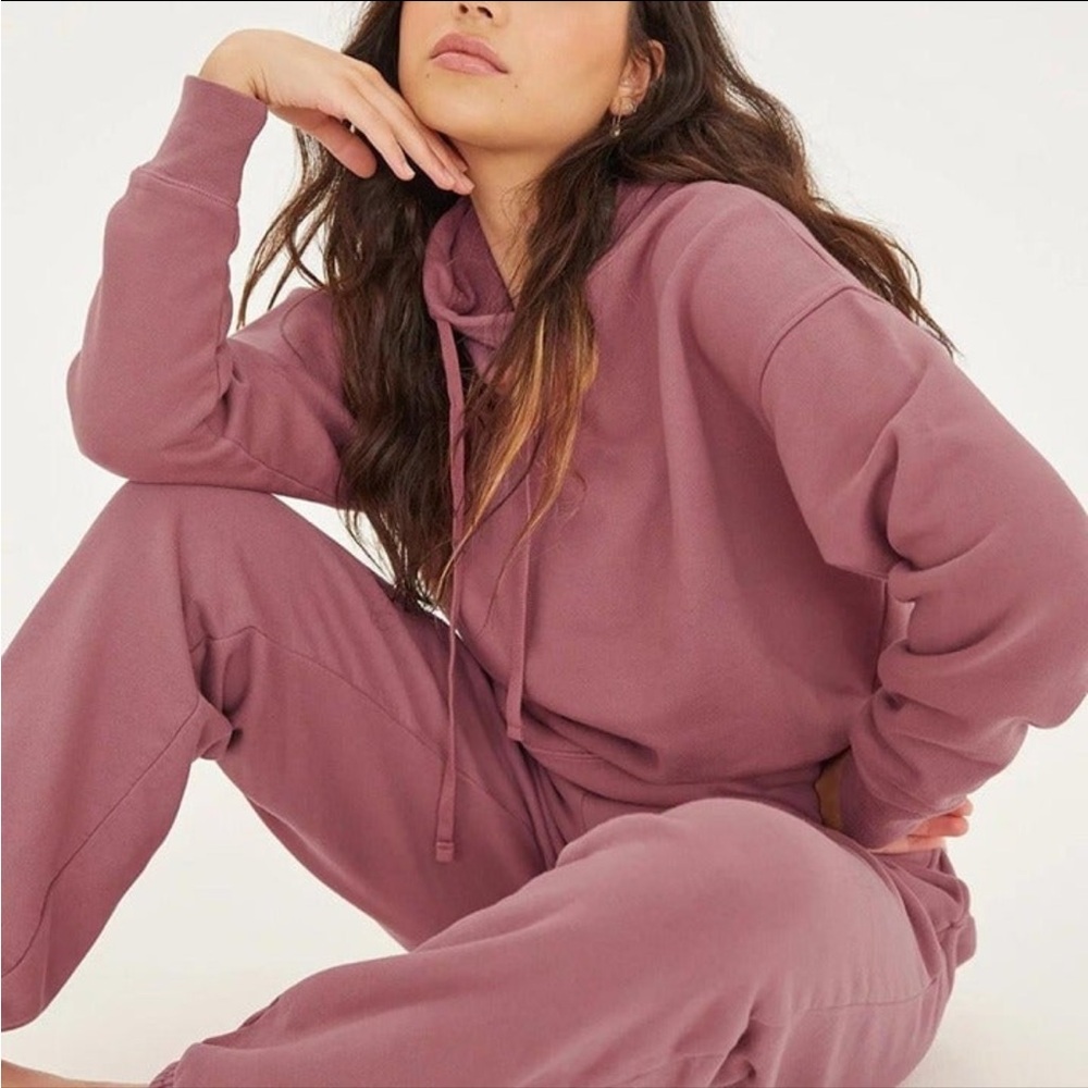 Girlfriend Collective Tulipwood 50/50 Classic Hoodie & Joggers Set